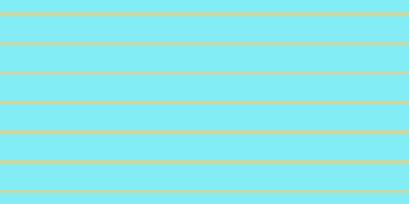 #09def0 (50%), #dbd393 horizontal lines, six pixels wide, fifty-two pixels apart