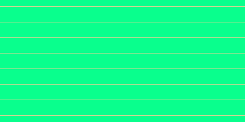 #09ff8d, #dbd393 horizontal lines, two pixels wide, forty-nine pixels apart