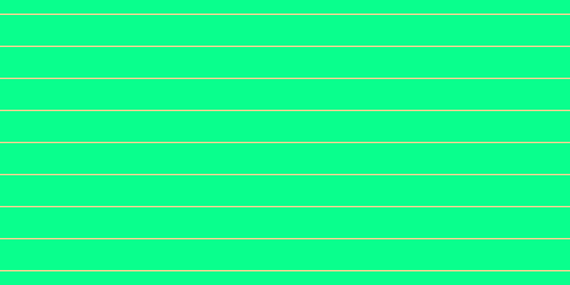 #09ff8d, #fcd393 horizontal lines, two pixels wide, forty-three pixels apart