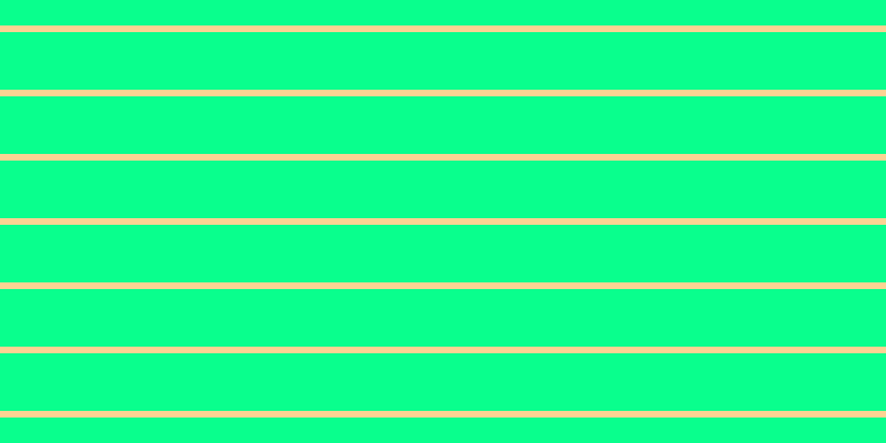 #09ff8d, #fcd393 horizontal lines, six pixels wide, fifty-two pixels apart