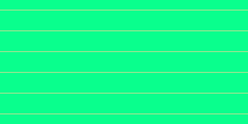#09ff8d, #fcd393 horizontal lines, two pixels wide, sixty-five pixels apart