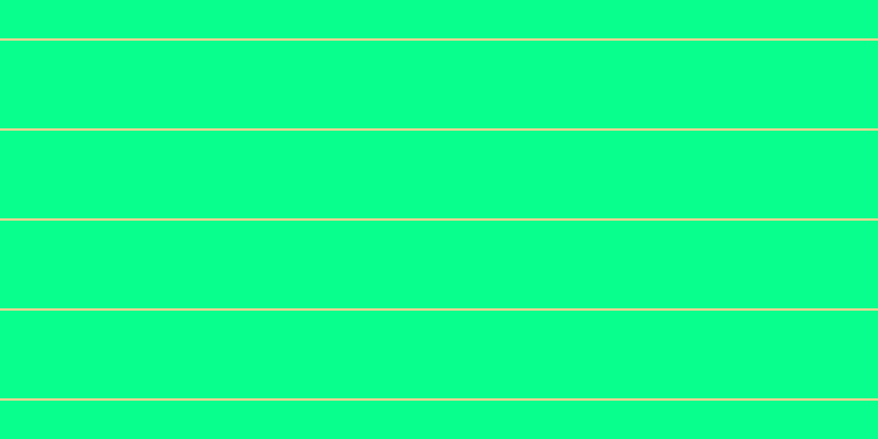 #09ff8d, #fcd393 horizontal lines, two pixels wide, eighty pixels apart