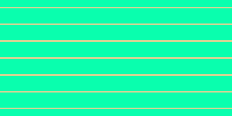 #09ffae, #dbd393 horizontal lines, six pixels wide, fifty-two pixels apart