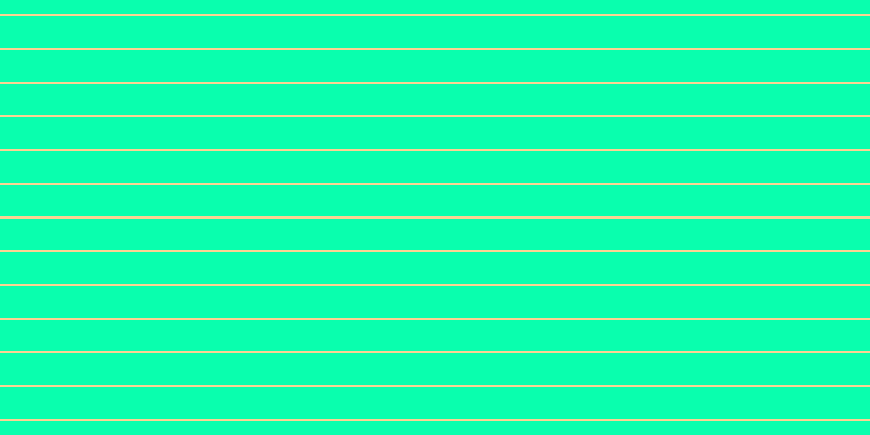 #09ffae, #fcd393 horizontal lines, two pixels wide, twenty-nine pixels apart