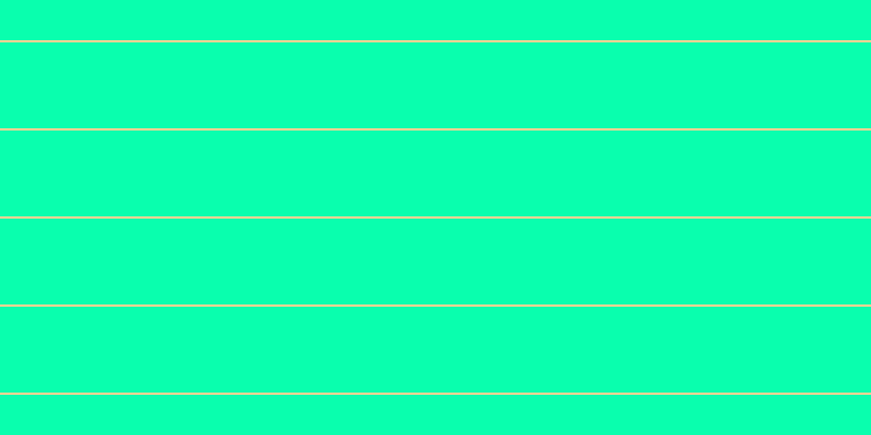 #09ffae, #fcd393 horizontal lines, two pixels wide, seventy-nine pixels apart