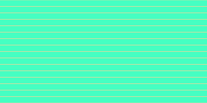 #09ffae (75%), #fcd393 horizontal lines, two pixels wide, twenty-three pixels apart