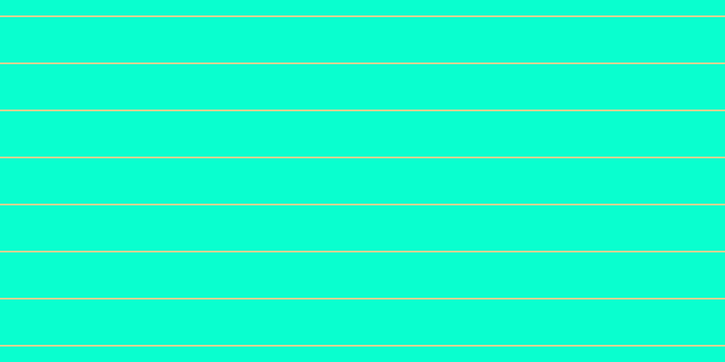 #09ffcf, #dbd393 horizontal lines, two pixels wide, fifty pixels apart