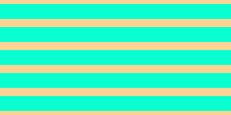#09ffcf, #fcd393 horizontal lines, twenty-eight pixels wide, fifty-two pixels apart