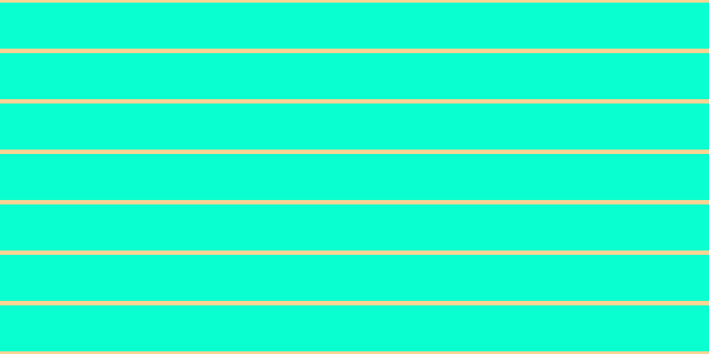 #09ffcf, #fcd393 horizontal lines, five pixels wide, fifty-two pixels apart