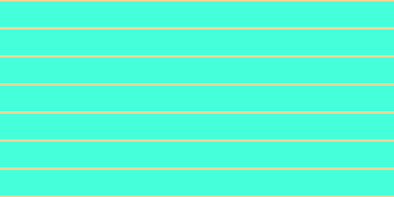#09ffcf (75%), #fcd393 horizontal lines, five pixels wide, fifty-two pixels apart