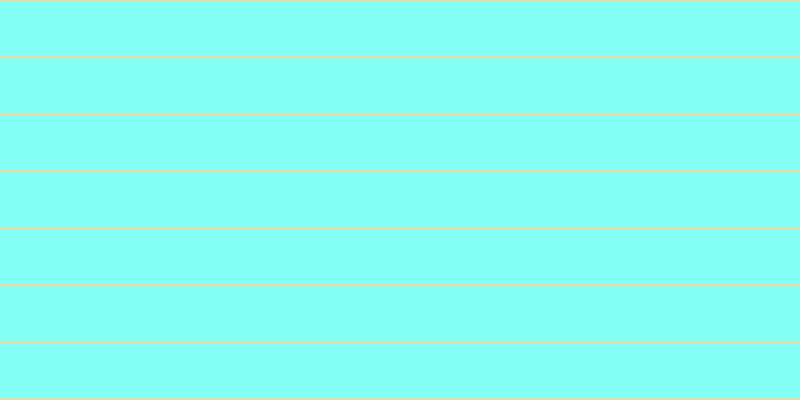 #09fff0 (50%), #fcd393 horizontal lines, two pixels wide, fifty-five pixels apart