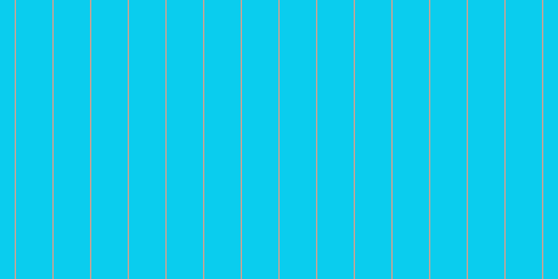 #0acdee, #caa393 vertical lines, two pixels wide, fifty-two pixels apart