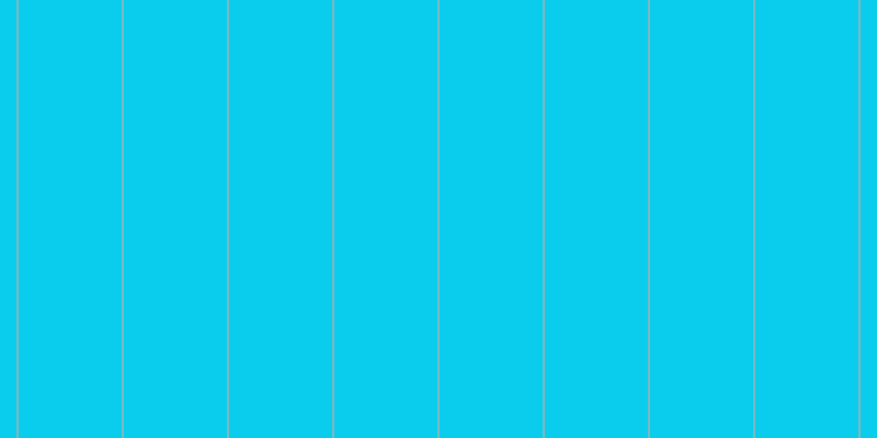 #0acdee, #eba393 vertical lines, one pixels wide, ninety-five pixels apart