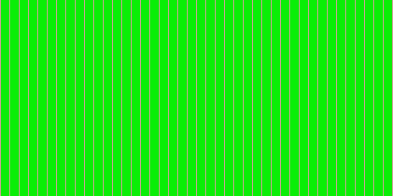 #0aee07, #caa393 vertical lines, two pixels wide, seventeen pixels apart