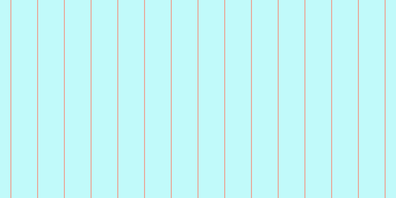 #0aeeee (25%), #eba393 vertical lines, two pixels wide, fifty-two pixels apart