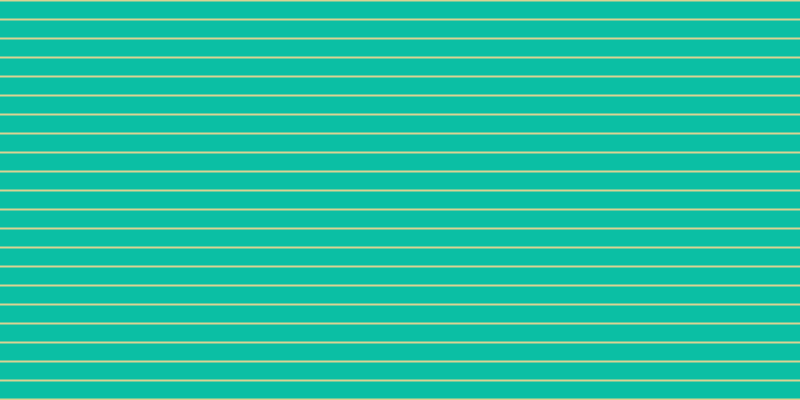 #0bbfa4, #dbd393 horizontal lines, two pixels wide, seventeen pixels apart