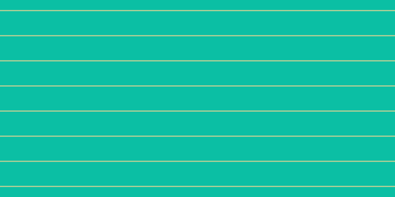 #0bbfa4, #dbd393 horizontal lines, two pixels wide, forty-nine pixels apart