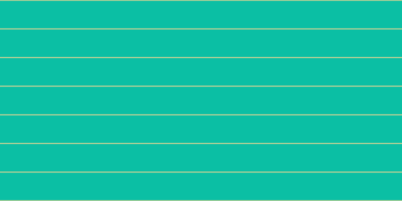 #0bbfa4, #dbd393 horizontal lines, two pixels wide, fifty-five pixels apart