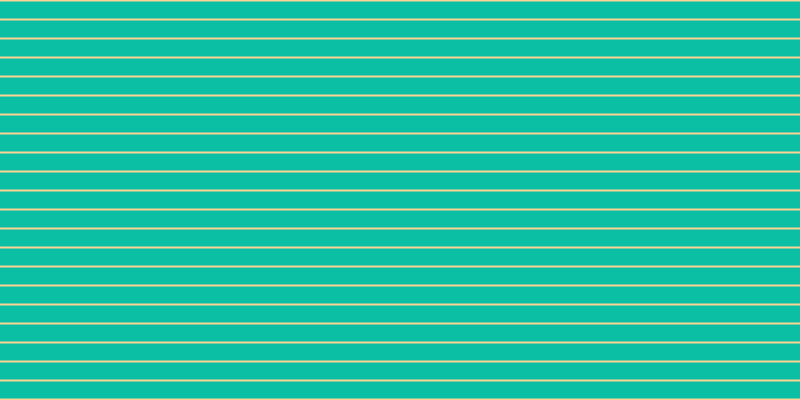 #0bbfa4, #fcd393 horizontal lines, two pixels wide, seventeen pixels apart