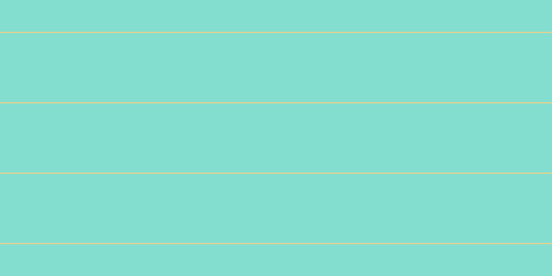 #0bbfa4 (50%), #dbd393 horizontal lines, two pixels wide, one hundred pixels apart