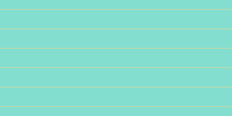 #0bbfa4 (50%), #dbd393 horizontal lines, two pixels wide, sixty-five pixels apart