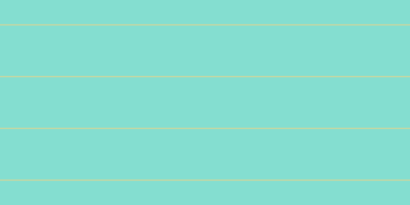 #0bbfa4 (50%), #dbd393 horizontal lines, two pixels wide, ninety-nine pixels apart
