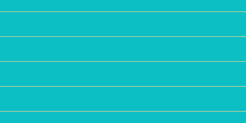 #0bbfc5, #dbd393 horizontal lines, two pixels wide, seventy-nine pixels apart