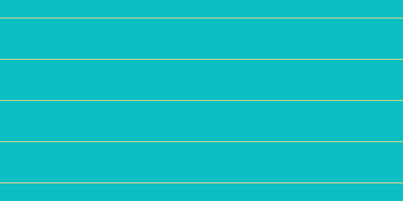 #0bbfc5, #dbd393 horizontal lines, two pixels wide, eighty pixels apart