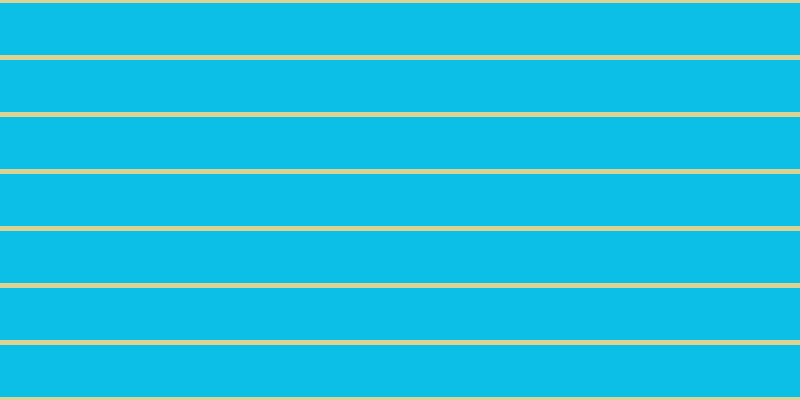 #0bbfe6, #dbd393 horizontal lines, five pixels wide, fifty-two pixels apart