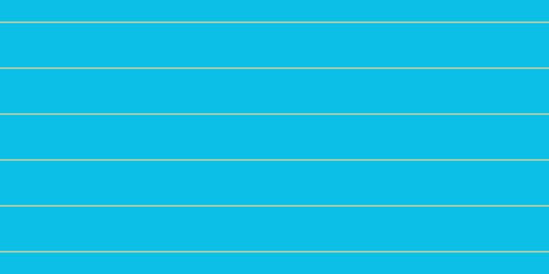 #0bbfe6, #dbd393 horizontal lines, two pixels wide, sixty-five pixels apart