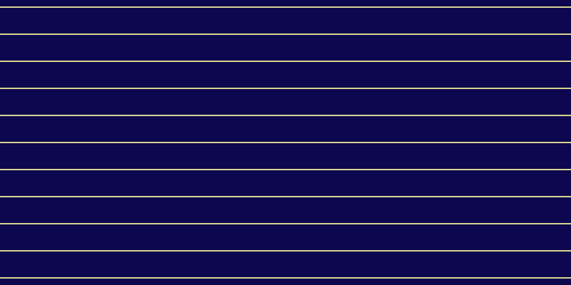 #0c074e, #dbd393 horizontal lines, two pixels wide, thirty-six pixels apart