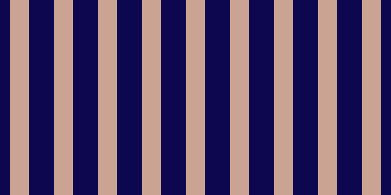 #0c074e, #caa393 vertical lines, thirty-eight pixels wide, fifty-two pixels apart