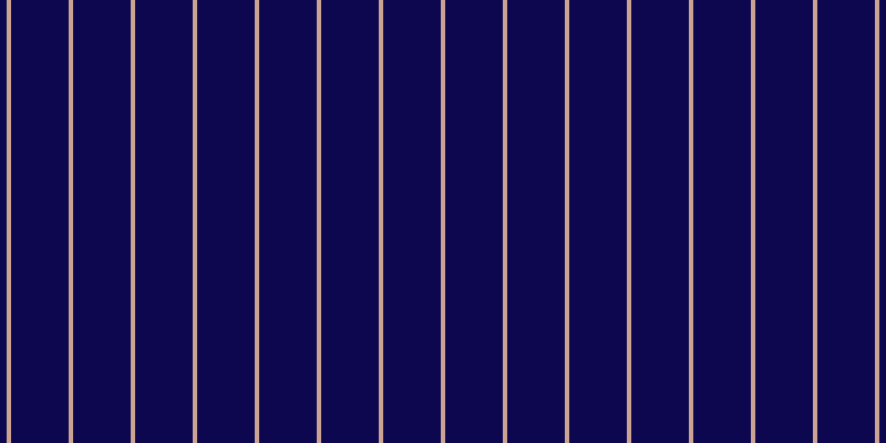 #0c074e, #caa393 vertical lines, four pixels wide, fifty-two pixels apart