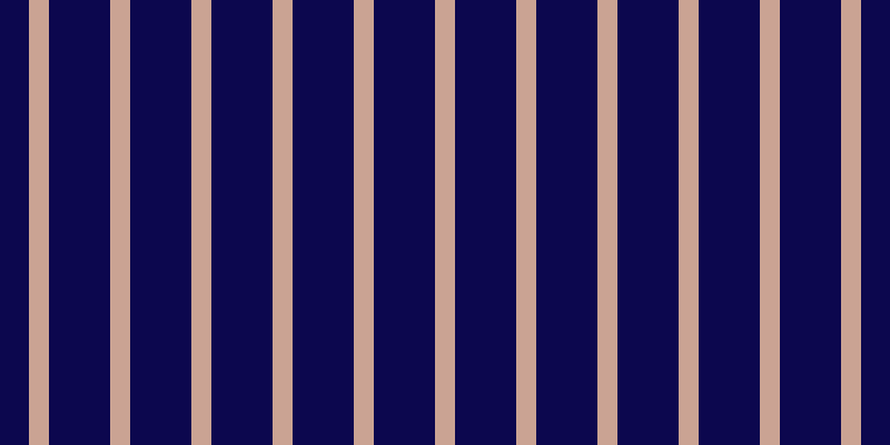 #0c074e, #caa393 vertical lines, eighteen pixels wide, fifty-five pixels apart