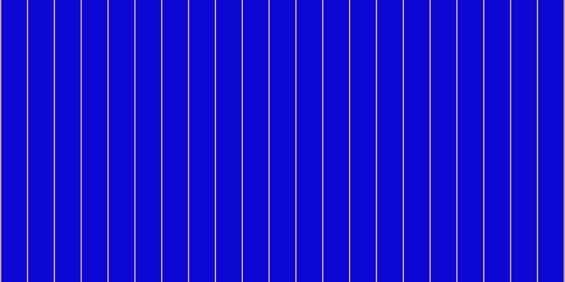 #0c07d2, #caa393 vertical lines, two pixels wide, thirty-six pixels apart