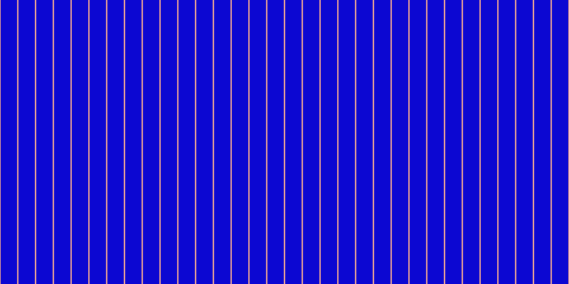 #0c07d2, #eba393 vertical lines, two pixels wide, twenty-three pixels apart