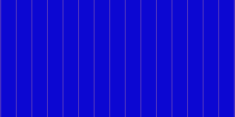 #0c07d2, #eba393 vertical lines, one pixels wide, fifty-two pixels apart