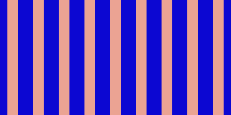 #0c07d2, #eba393 vertical lines, thirty-seven pixels wide, fifty-two pixels apart
