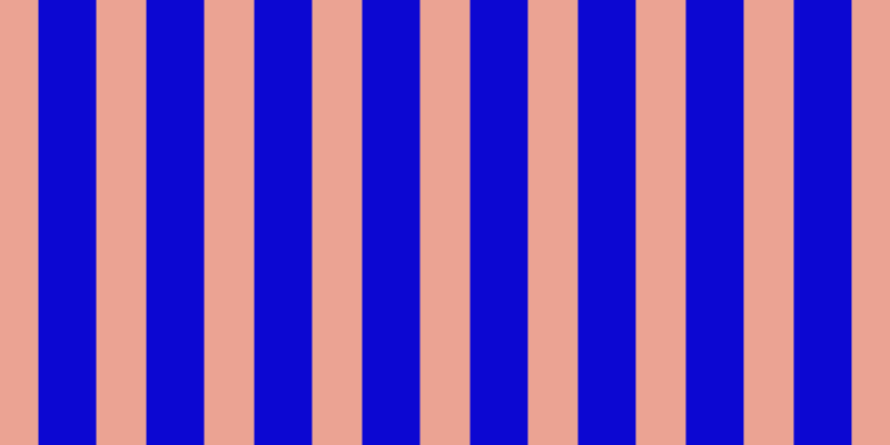 #0c07d2, #eba393 vertical lines, forty-five pixels wide, fifty-two pixels apart