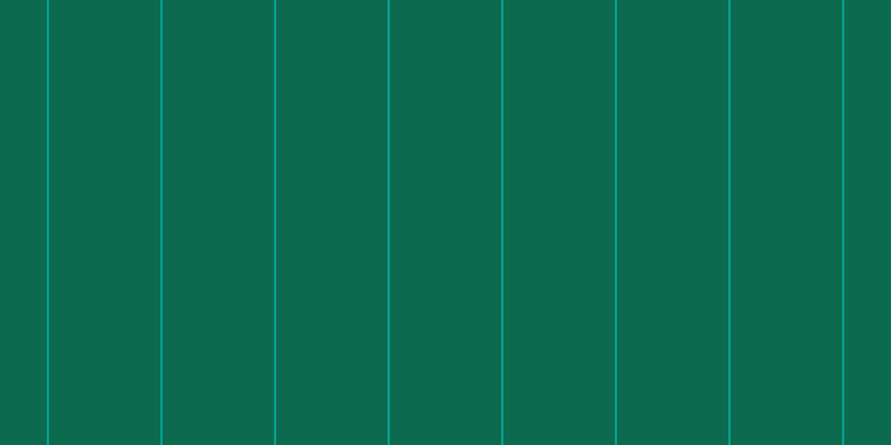 #0c6a4e, #04a393 vertical lines, two pixels wide, one hundred pixels apart