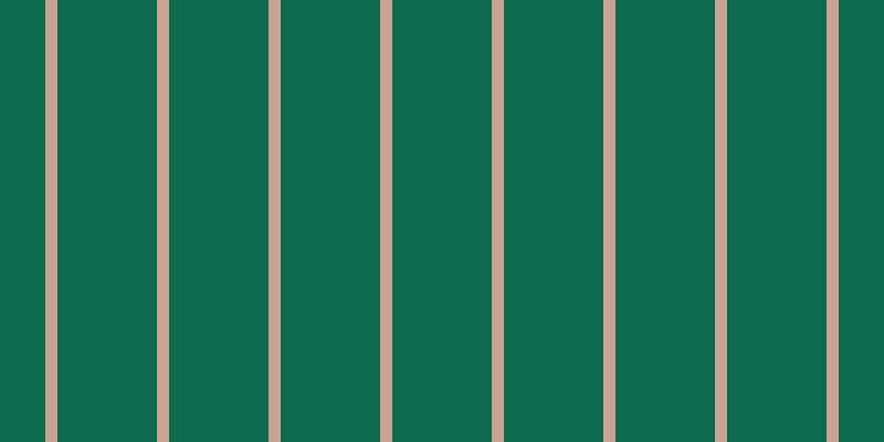 #0c6a4e, #caa393 vertical lines, eleven pixels wide, ninety pixels apart