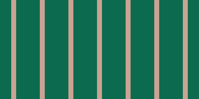 #0c6a4e, #caa393 vertical lines, twenty pixels wide, ninety-five pixels apart