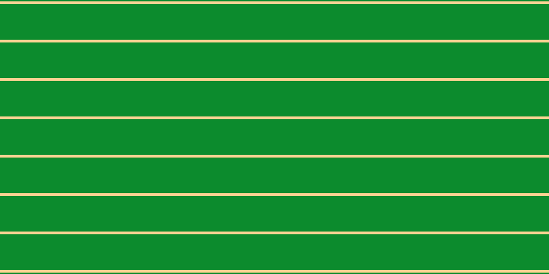#0c8b2d, #fcd393 horizontal lines, four pixels wide, fifty-two pixels apart