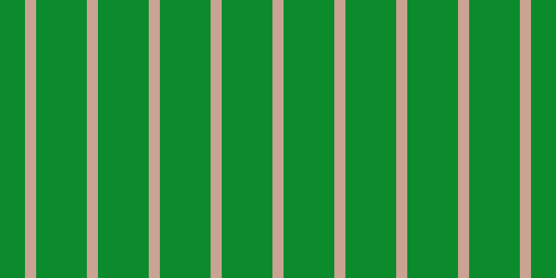 #0c8b2d, #caa393 vertical lines, sixteen pixels wide, seventy-three pixels apart