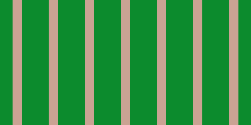 #0c8b2d, #caa393 vertical lines, thirty pixels wide, eighty-five pixels apart