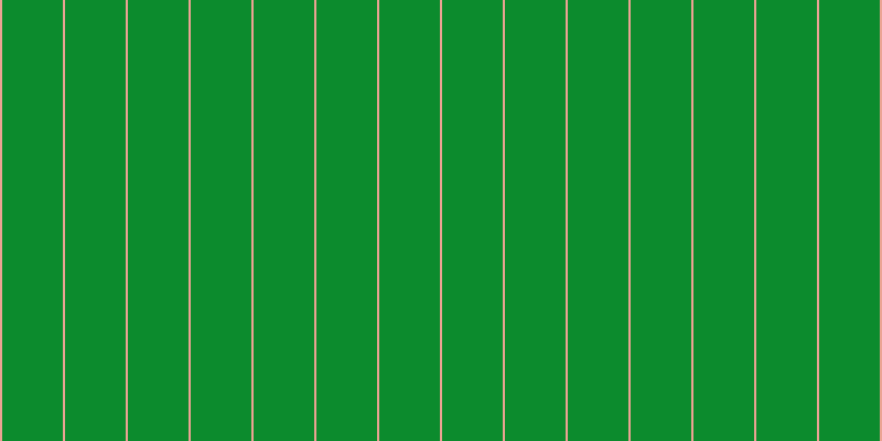 #0c8b2d, #eba393 vertical lines, two pixels wide, fifty-five pixels apart