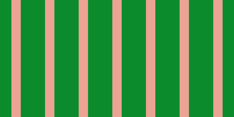 #0c8b2d, #eba393 vertical lines, thirty-two pixels wide, eighty-three pixels apart