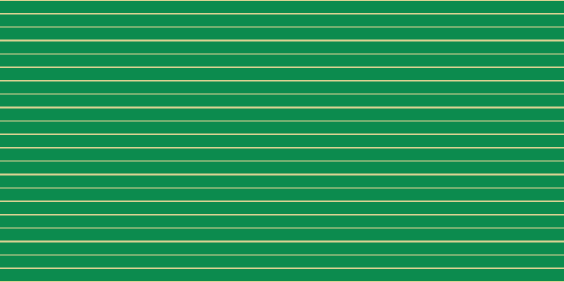 #0c8b4e, #dbd393 horizontal lines, two pixels wide, seventeen pixels apart