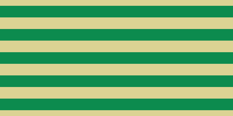 #0c8b4e, #dbd393 horizontal lines, forty pixels wide, forty pixels apart