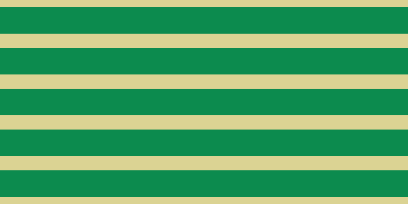 #0c8b4e, #dbd393 horizontal lines, twenty-eight pixels wide, fifty-two pixels apart